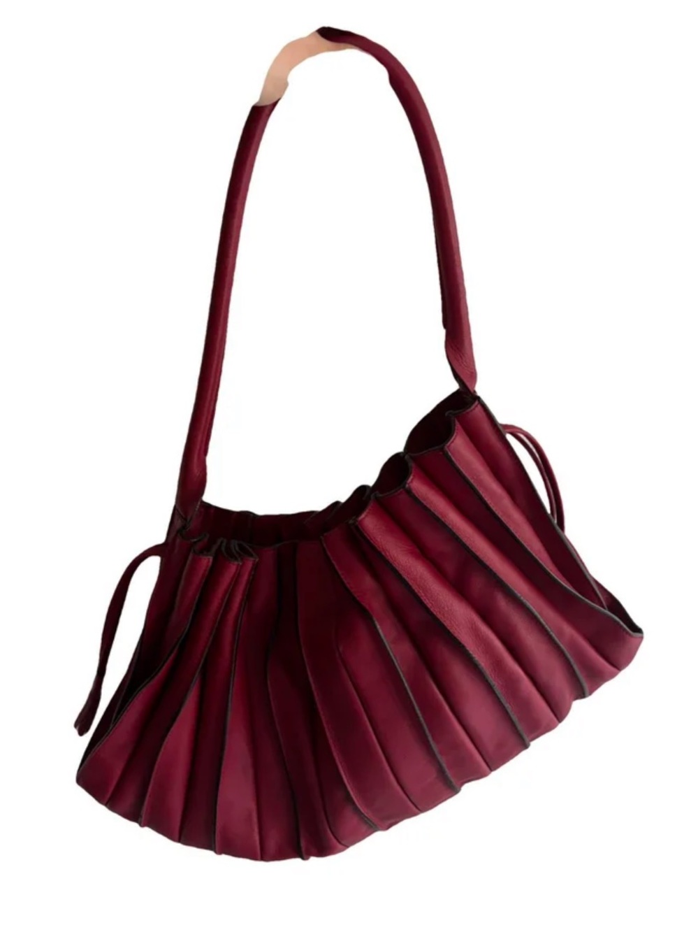 LUPO Burgundy Leather Shoulder Bag DAMAGED